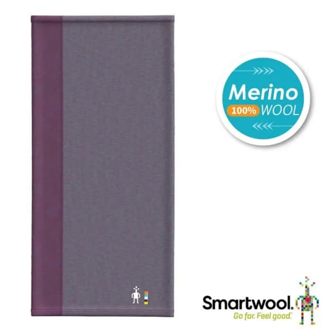 【SmartWool】Thermal 美麗諾羊毛撞色長頸套.保暖頭巾.圍巾.圍脖(SW016768-M07 鳶尾霧紫)