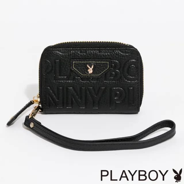 【PLAYBOY】零錢包 Superb系列(黑色)