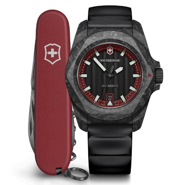 【VICTORINOX 瑞士維氏】I.N.O.X 十週年特別版 限量 碳纖維 機械腕錶 母親節 禮物 推薦(VISA-242024.1)