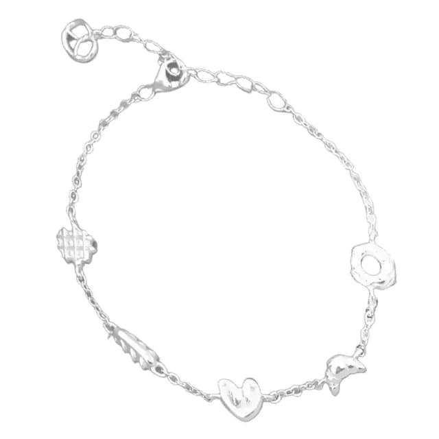 【時尚搭配】INS餅乾麵包手鍊(輕奢 質感 高級感 首飾 清新風 項鍊 耳環 少女 穿搭)