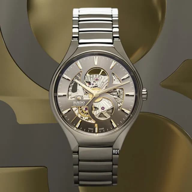 【Rado 雷達表】熱賣款True Round Automatic Open Heart真我鏤空電漿陶瓷40㎜-加8重豪禮 R01(R27108112)