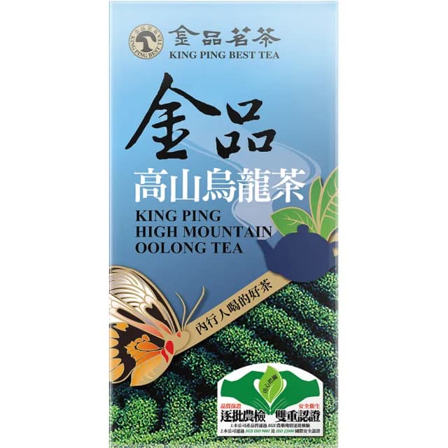 【金品茗茶】蝶戀茶香系列 高山茶王/高山烏龍/優質烏龍 手提盒150gx1盒(4兩)