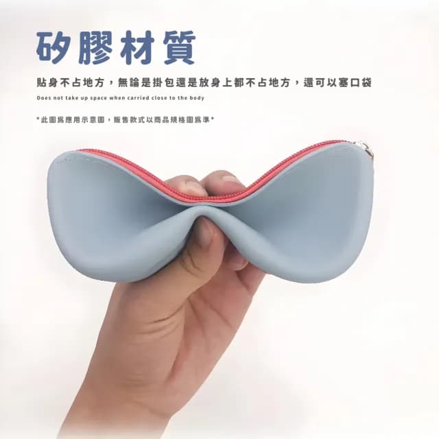 【防塵輕巧】日系撞色大眼眼鏡盒(收納袋 老花/太陽眼鏡 飾品盒 拉鍊 多用途 墨鏡 不變形 便攜 零錢包)