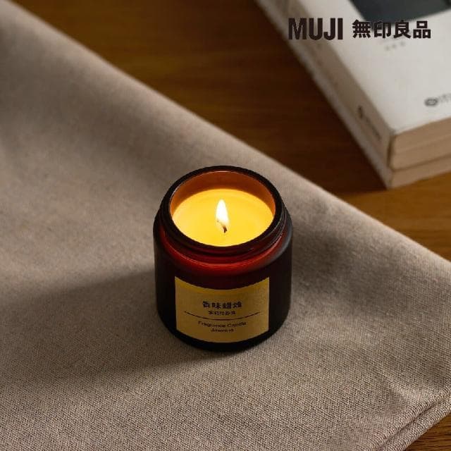【MUJI 無印良品】芬香蠟燭.檜木香味/85g
