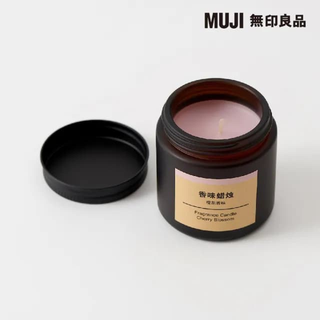 【MUJI 無印良品】芬香蠟燭.櫻花香味/85g