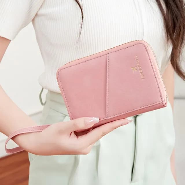 【MoonDy】雙11 護照夾 多功能收納包 機票收納 防水包 護照包 防盜刷錢包 證件包 拉鍊護照包 大