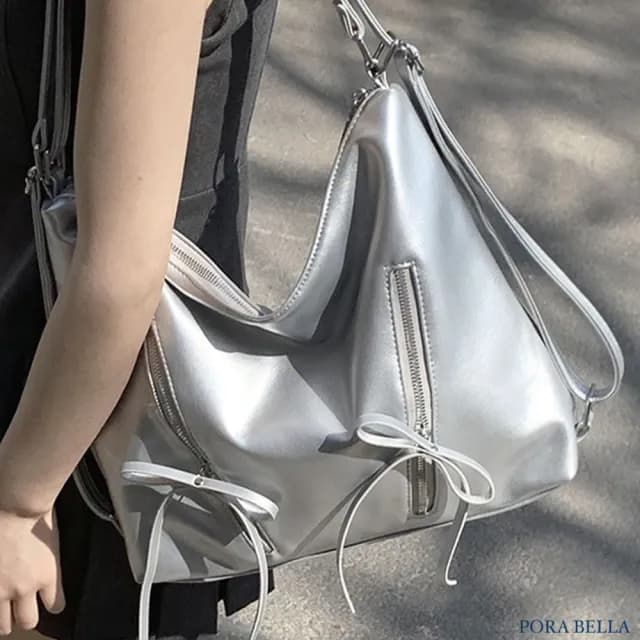 【Porabella】簡約休閒 蝴蝶結雙肩包 單肩托特包 ins風 送女友 情人節禮物首選 Backpack Bags