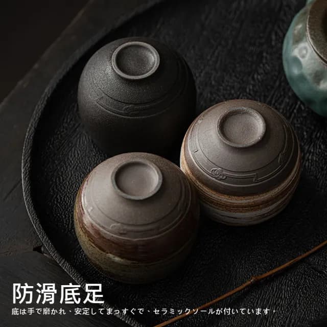 【TEA Dream】日式藤二古風高質感手工粗陶茶杯(水杯 茶具 泡茶茶杯 交換禮物)