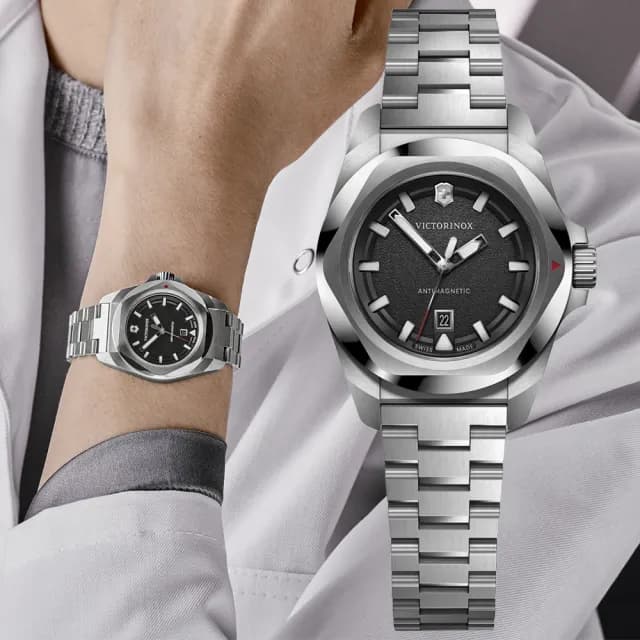 【VICTORINOX 瑞士維氏】I.N.O.X系列 優雅時尚石英腕錶 七夕 情人節 送禮 推薦(VISA-242036)
