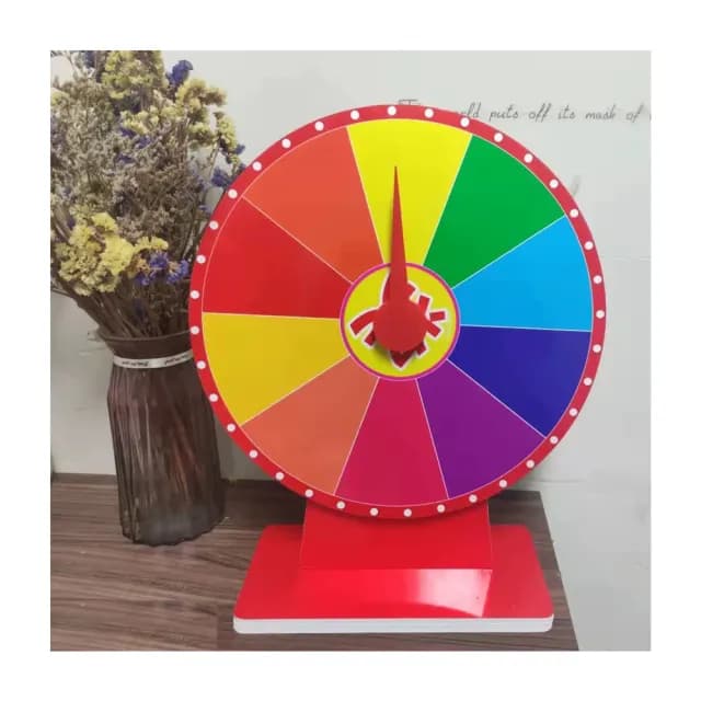 活動布置桌面型幸運轉盤1組(生日氣球派對布置活動抽獎 畢業 萬聖節 聖誕節 尾牙 禮物 摸彩箱)