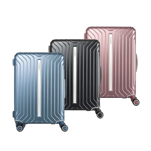 【Samsonite 新秀麗】24吋 LITE-FRAME一點式扣鎖輕量注塑框箱PC大容量避震輪行李箱/旅行箱(多色可選)