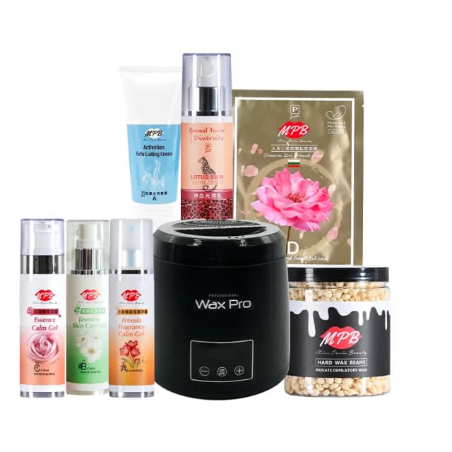 【MPB 巴黎小姐】專業級DIY熱蠟保養護理全套組(蜜蠟 鬍鬚 蠟豆 雷射 電動刀儀 脫毛膏 比基尼 母親節禮物)