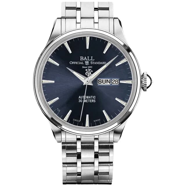【BALL 波爾】Trainmaster系列 簡約時尚 機械腕錶 39.5mm 七夕 情人節 送禮 推薦(NM2080D-SJ-BE)