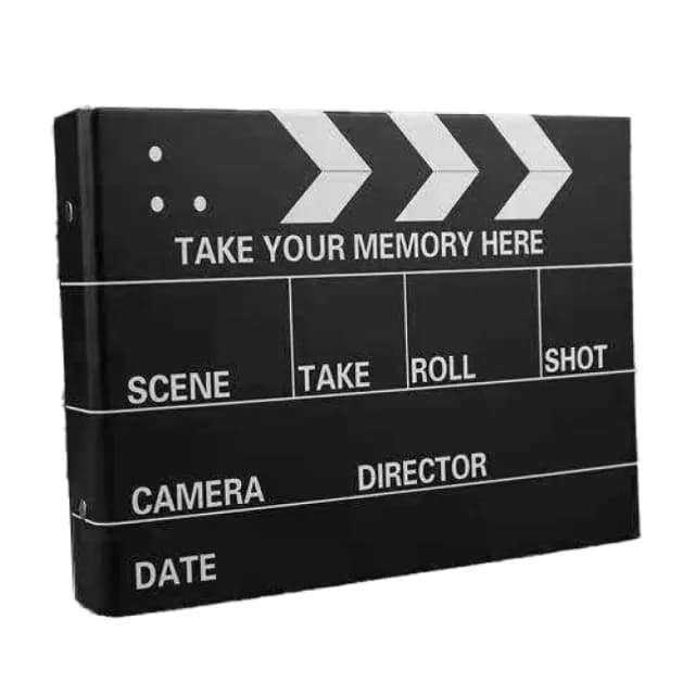 【創意心意】場記版造型DIY卡片本(30內頁 拍立得 相冊本 電影冊 打版 閨蜜 畢業禮物 賀卡 生日祝福 求婚)