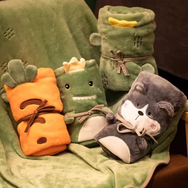 【Mass】可愛珊瑚絨小毛毯(午睡保暖毯/沙發毯/交換禮物首選)