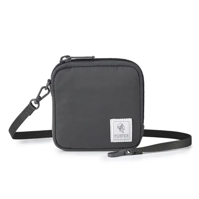 【PORTER INTERNATIONAL】機能輕靚MID零錢包(灰)