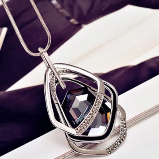 【JEN】歐美輕奢幾何長款項鍊毛衣鍊4款可選(送閨蜜/母親節/情人節禮物/交換禮物/生日禮物)