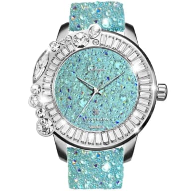 【Galtiscopio 迦堤】星鑽浪漫系列 閃耀晶鑽腕錶 48mm 母親節 送禮推薦 女生精品(AUSS001STQLS)