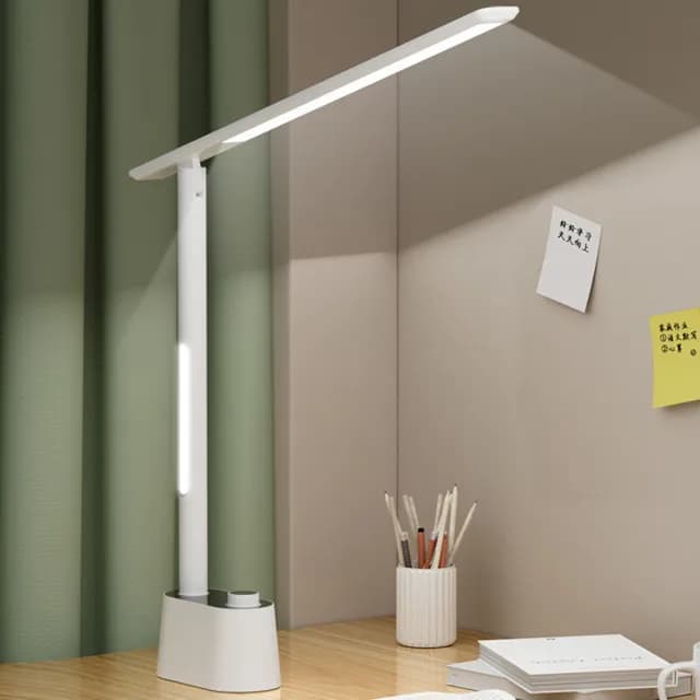 【Kyhome】多功能LED折疊護眼檯燈 充插兩用桌燈 學生學習閱讀燈 床頭燈/夜燈 交換禮物