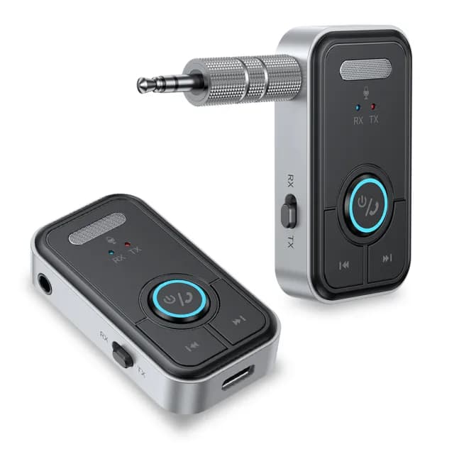 【YORI優里】多功能藍芽連接器(藍牙5.3適配器 音樂接收發射 無線藍牙音響)