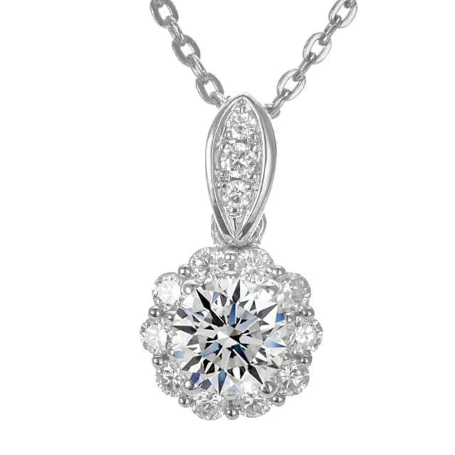 【DOLLY】0.30克拉 天然鑽石 F/VS2 完美車工18K金項鍊-005(母親節 長輩送禮 交換禮物首選)