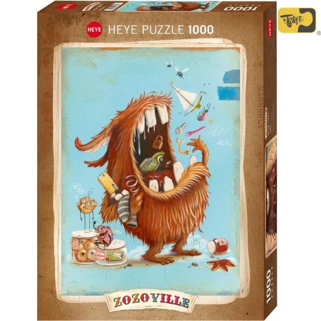【雷諾瓦】雜食怪物/Zozoville/1000片拼圖/HEYE(桌遊/益智/裝飾/送禮/禮物/療癒/怪獸)