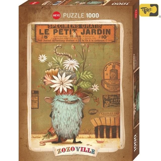 【雷諾瓦】藏不住的驚喜/Zozoville/1000片拼圖/HEYE(桌遊/益智/裝飾/送禮/禮物/療癒/怪獸)