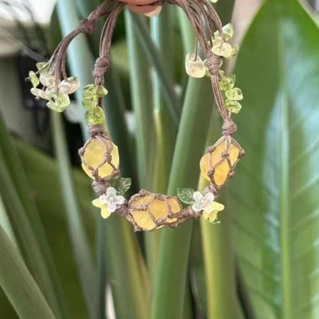 【Penny珮妮】桂花樹與生命力水晶編織手鍊(母親節禮物/交換禮物/送女友/送閨蜜/生日禮物/情人節)
