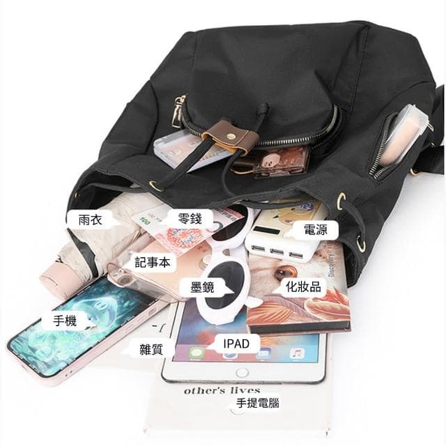【samore】復古帆布女雙肩包 旅行背包 學生書包 休閒水桶包 旅行包/防盜包/後背包 交換禮物