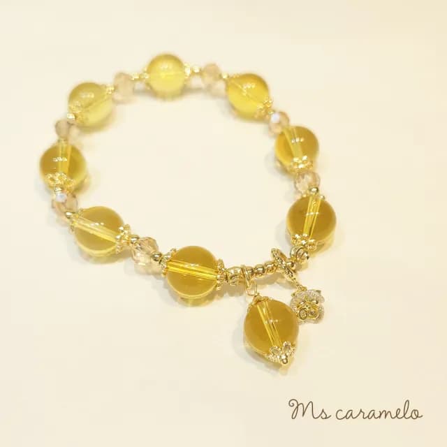 【Ms caramelo 焦糖小姐】水晶手鍊(黃水晶手鍊)