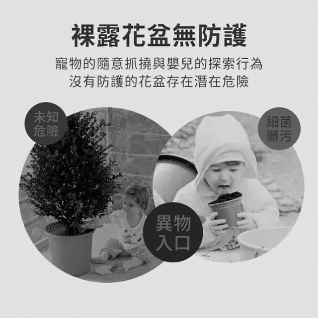 【JOHN HOUSE】花盆護土蓋 鏤空固土蓋 防倒出護土網 盆栽植物根部保護網罩(中號圓形)