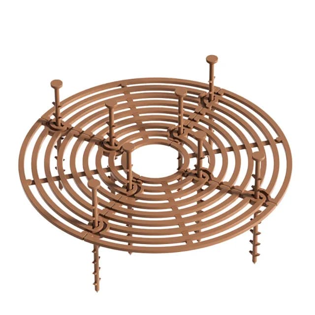 【JOHN HOUSE】花盆護土蓋 鏤空固土蓋 防倒出護土網 盆栽植物根部保護網罩(小號圓形)