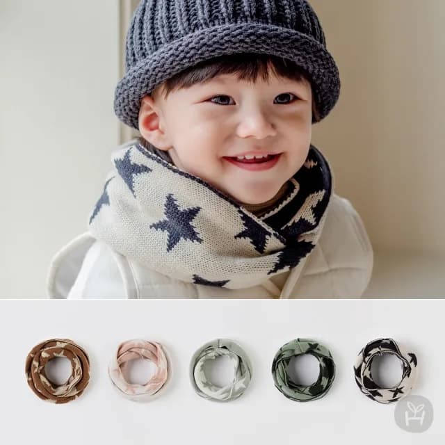 【Happy Prince】韓國製 New Twinkle保暖雙面嬰兒童圍脖-多色(寶寶圍巾圍兜口水巾)