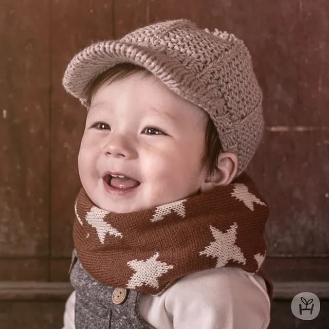 【Happy Prince】韓國製 New Twinkle保暖雙面嬰兒童圍脖-多色(寶寶圍巾圍兜口水巾)