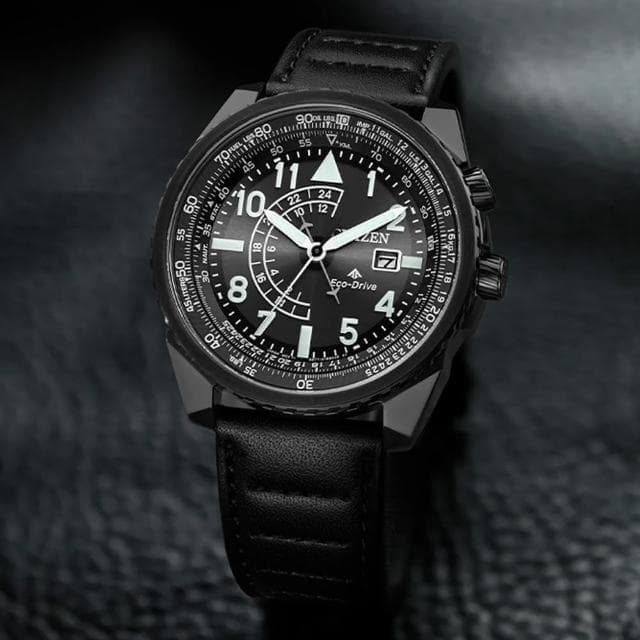 【CITIZEN 星辰】PROMASTER 光動能兩地顯示航空錶 男生禮物 送禮推薦 42.5mm(BJ7135-02E)