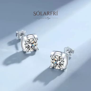 【SOLARFRi】銀針耳環｜優選親膚材質配戴舒適 附品牌禮盒包裝(閨蜜情人女友母親老婆禮物)
