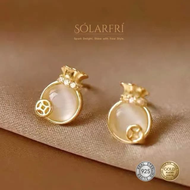 【SOLARFRi】銀針耳環｜閃耀輕奢小眾款親膚低敏 附品牌禮盒包裝(閨蜜情人女友母親老婆禮物)