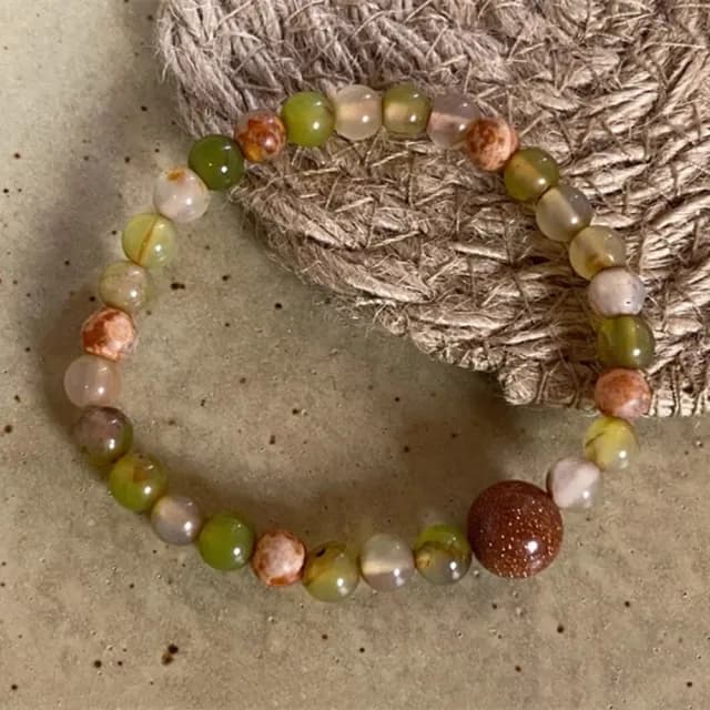 【Penny珮妮】復古文藝天然石手鍊約6mm2款可選(母親節禮物/交換禮物/送女友/送閨蜜/生日禮物/情人節)