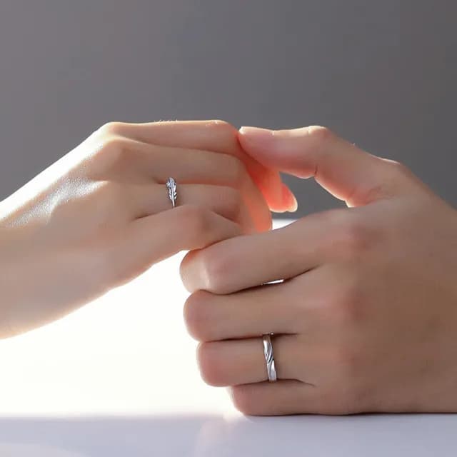 【LEEHER】雙11 情侶對戒/指環/純銀戒指/戒指/對戒/情侶款/純銀對戒/情人節禮物/禮物/小眾設計/