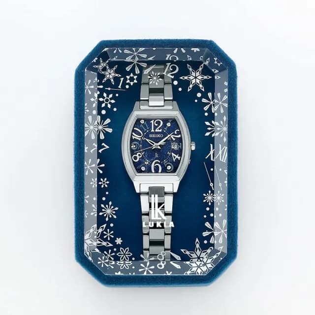 【SEIKO 精工】冬日雪花 太陽能電波腕錶 禮物推薦 送禮首選(SSVW221J/1B32-0BD0B)