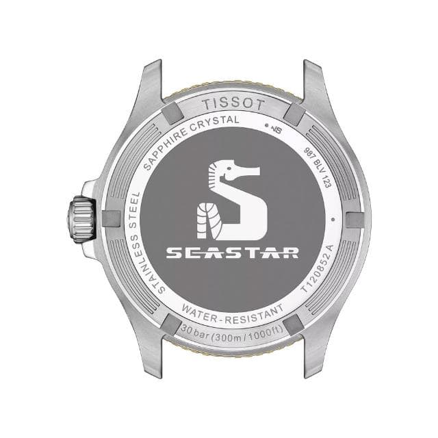 【TISSOT 天梭】SEASTAR1000海星系列 GMT潛水腕錶 母親節 禮物 推薦(T1208522205100)