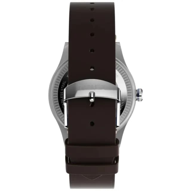 【TIMEX】天美時 x Waterbury  x Pan Am☆ 泛美航空聯名 39 毫米GMT真皮手錶  藍x棕 TXTW2W97300