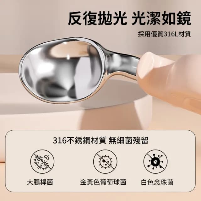 【aiebao】316不鏽鋼兒童餐具組 寶寶握叉匙組 兒童湯匙 交換禮物(湯匙 叉子 學習餐具 學吃飯 輔助勺)