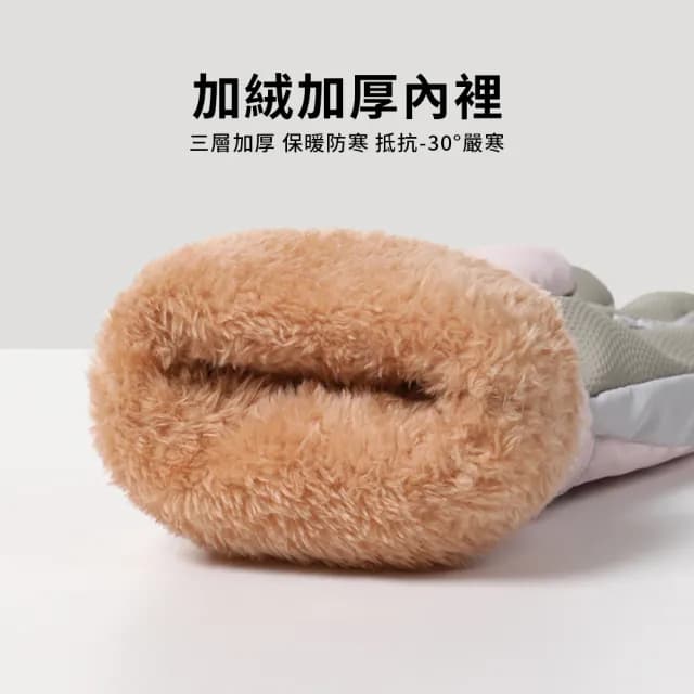 【TLYS-J】加絨防風防潑水觸屏手套 機車手套 保暖手套 登山手套 滑雪手套 交換禮物(男女冬季防寒加絨手套)