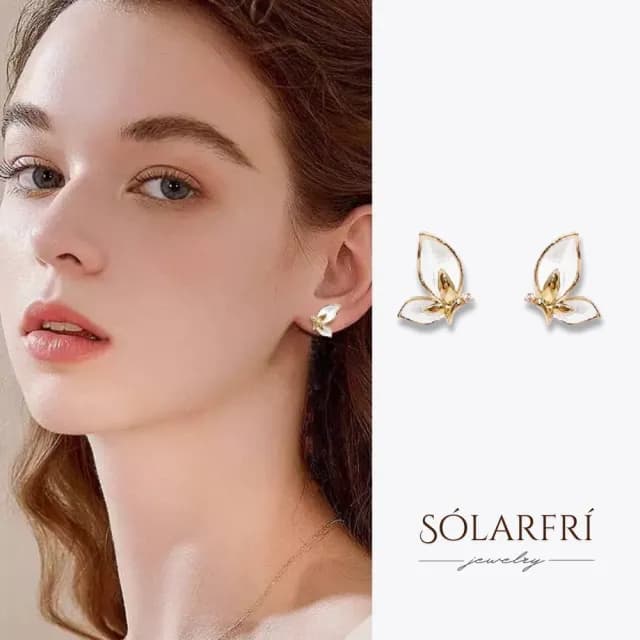 【SOLARFRi】銀針耳環｜閃耀輕奢小眾款親膚低敏 附品牌禮盒包裝(閨蜜情人女友母親老婆禮物)