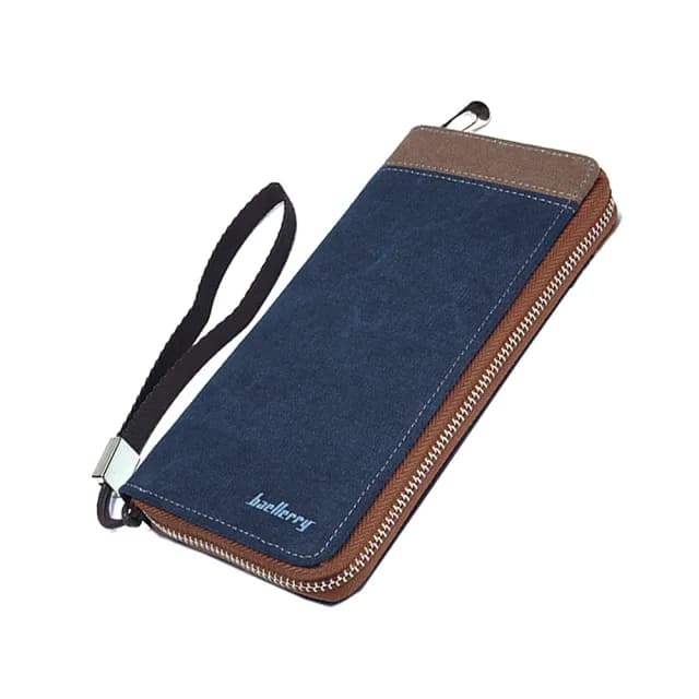 【RH】經典帆布多卡槽手拿錢包(多功能大容量耐用帆布單品)