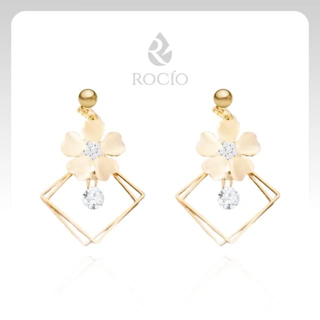 【ROCiO】ROCiO專櫃品牌輕奢經典耳環｜無耳洞耳夾款(母親節閨蜜生日情人節女友禮物)