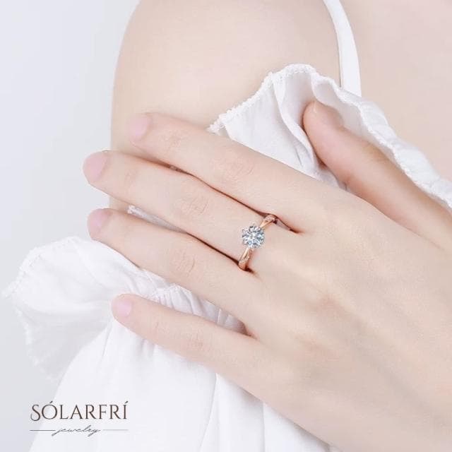 【SOLARFRi】輕奢閃耀戒指｜可調整戒圍大小禮盒包裝(生日情人女友母親老婆禮物)
