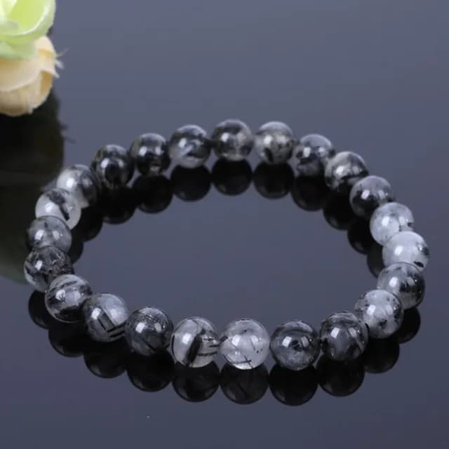 【Penny珮妮】黑髮晶手鍊8mm(母親節禮物/交換禮物/送女友/送閨蜜/生日禮物/情人節)