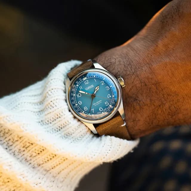 【ORIS 豪利時】Cervo Volante 聯名機械腕錶 七夕 情人節 禮物 送禮 推薦(0175477794065-Set)